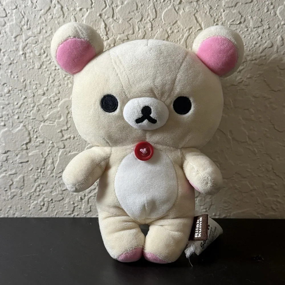 San-X Korilakkuma Plush Cream White Bear Toy 10